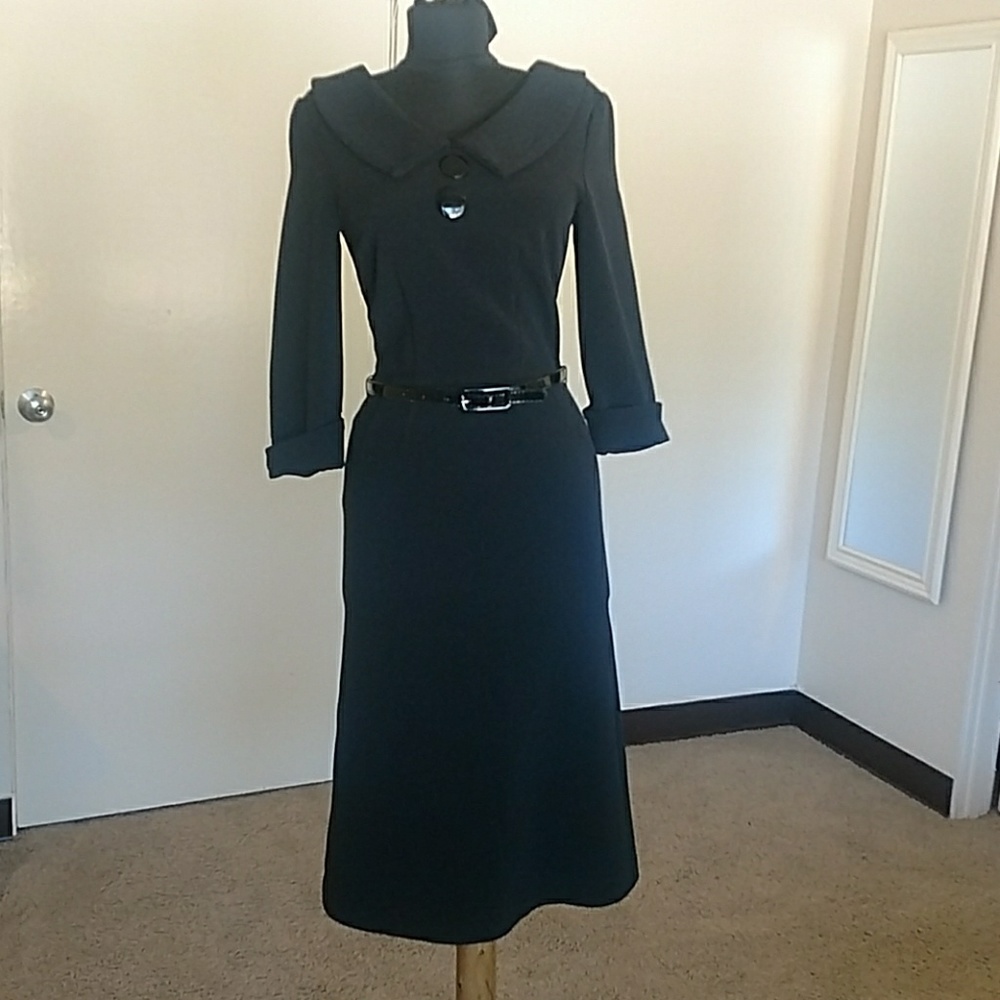 Bettie Page Black Wiggle Dress